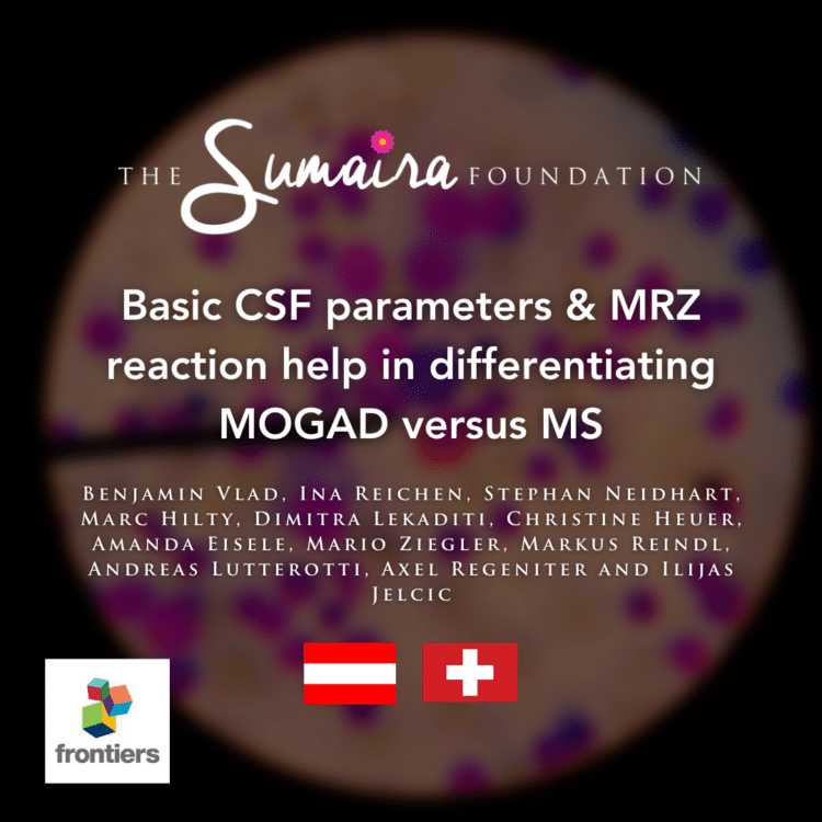 Basic CSF parameters and MRZ reaction help in differentiating MOG antibody-associated autoimmune disease versus multiple sclerosis