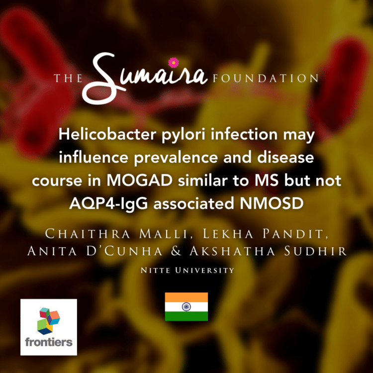 Helicobacter pylori infection may influence prevalence and disease course in MOGAD similar to MS but not AQP4-IgG associated NMOSD